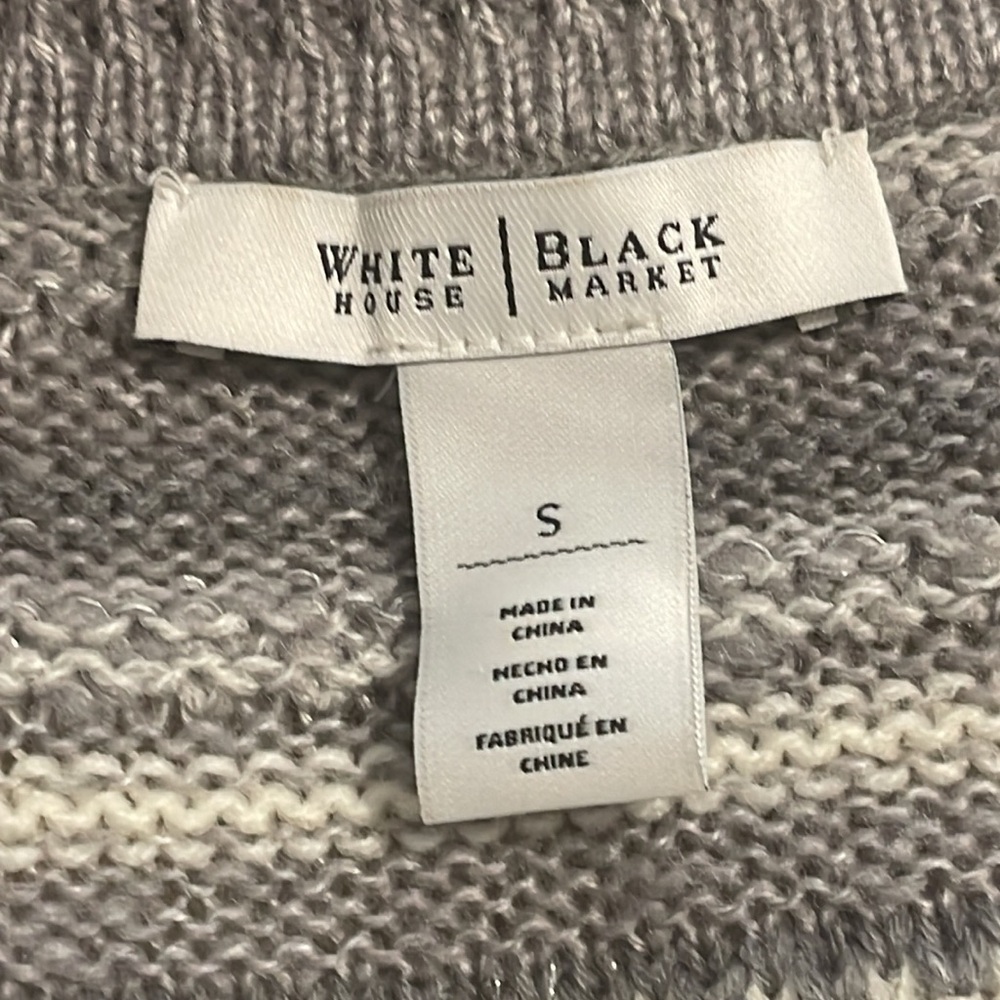 Like New WHBM Off-Shoulder Tunic Length Sweater Size Small - Picture 4 of 5